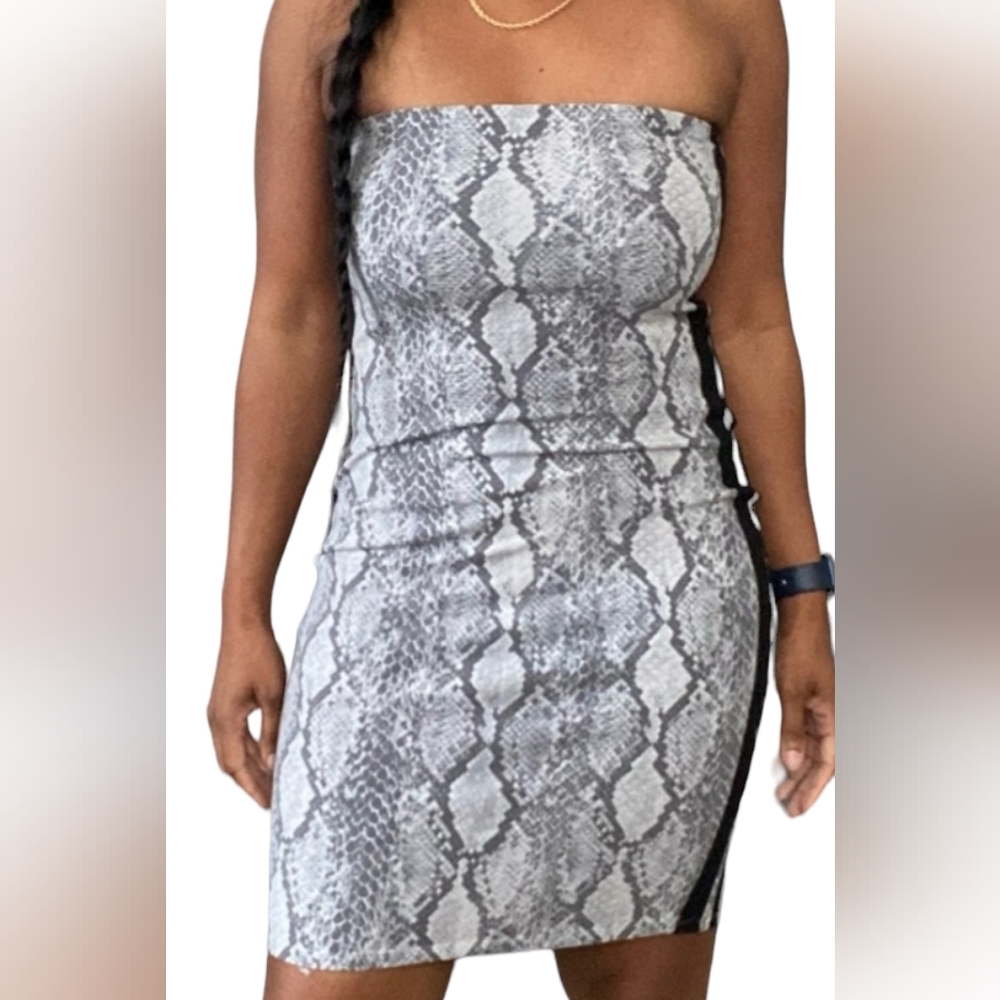 Express Snakeprint Bodycon Dress size XS